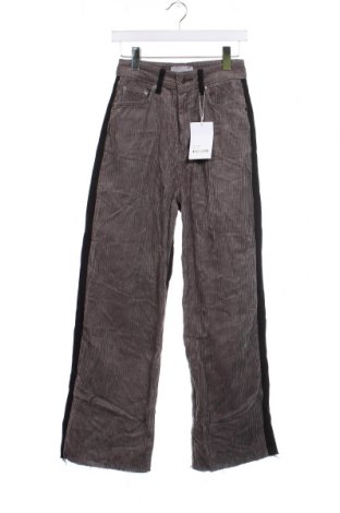 Pantaloni de velvet de femei, Mărime XS, Culoare Gri, Preț 39,34 Lei