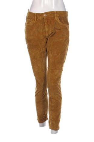 Pantaloni de velvet de femei, Mărime L, Culoare Galben, Preț 27,66 Lei