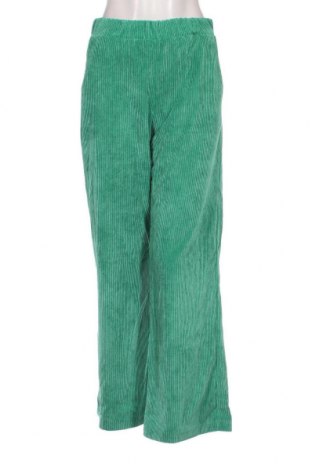 Pantaloni de velvet de femei, Mărime L, Culoare Verde, Preț 33,39 Lei