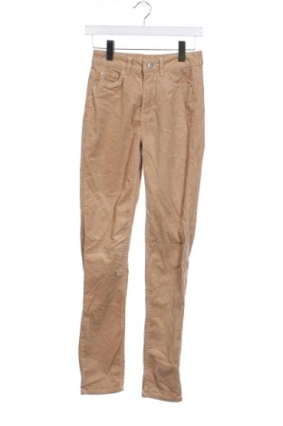 Pantaloni de velvet de femei C&A, Mărime XS, Culoare Bej, Preț 23,85 Lei