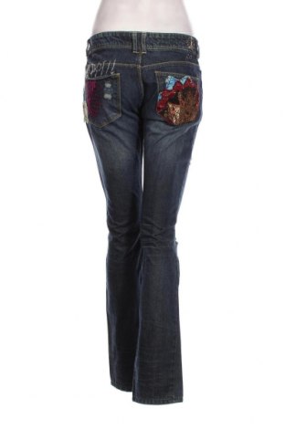 Pantaloni de velvet de femei Desigual, Mărime M, Culoare Albastru, Preț 121,43 Lei