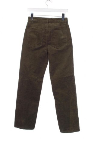 Pantaloni de velvet de femei H&M, Mărime S, Culoare Verde, Preț 95,39 Lei