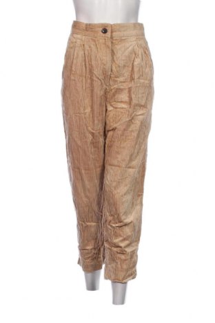 Pantaloni de velvet de femei H&M, Mărime S, Culoare Bej, Preț 23,85 Lei