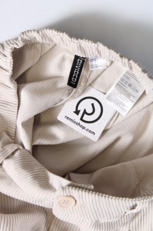 Dámské manšestráky  H&M Divided, Velikost S, Barva Béžová, Cena  185,00 Kč