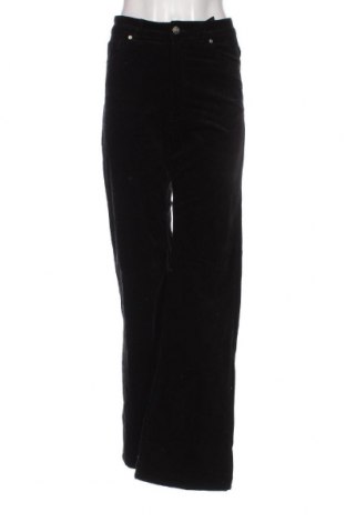 Pantaloni de velvet de femei H&M Divided, Mărime S, Culoare Negru, Preț 31,48 Lei