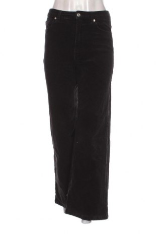 Pantaloni de velvet de femei H&M Divided, Mărime S, Culoare Negru, Preț 44,39 Lei