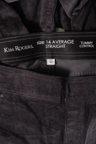 Pantaloni de velvet de femei Kim Rogers, Mărime XL, Culoare Albastru, Preț 42,93 Lei