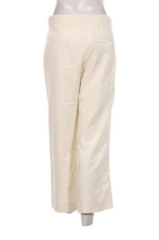 Pantaloni de velvet de femei Massimo Dutti, Mărime M, Culoare Ecru, Preț 121,43 Lei