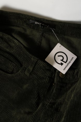 Pantaloni de velvet de femei ONLY, Mărime M, Culoare Verde, Preț 35,53 Lei