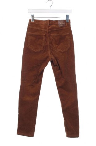 Pantaloni de velvet de femei Pull&Bear, Mărime XS, Culoare Maro, Preț 23,85 Lei