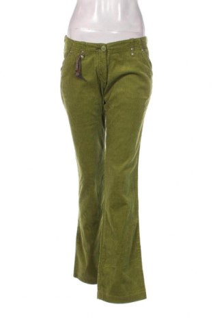 Pantaloni de velvet de femei Reserved, Mărime S, Culoare Verde, Preț 117,63 Lei