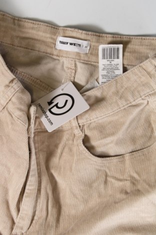 Pantaloni de velvet de femei Tally Weijl, Mărime M, Culoare Bej, Preț 31,48 Lei