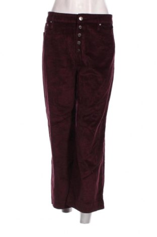 Pantaloni de velvet de femei Time and tru, Mărime S, Culoare Roșu, Preț 42,17 Lei