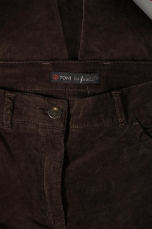 Pantaloni de velvet de femei Toni, Mărime L, Culoare Maro, Preț 68,25 Lei