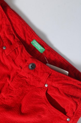 Γυναικείο κοτλέ παντελόνι United Colors Of Benetton, Μέγεθος XS, Χρώμα Κόκκινο, Τιμή 11,32 €