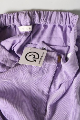 Pantaloni de velvet de femei VILA, Mărime S, Culoare Mov, Preț 22,21 Lei