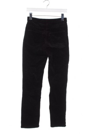 Pantaloni de velvet de femei Weekday, Mărime S, Culoare Negru, Preț 32,50 Lei