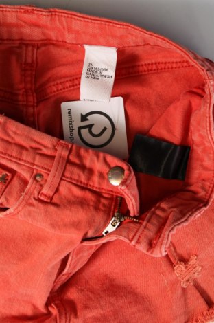 Дамски къс панталон H&M, Размер S, Цвят Оранжев, Цена 5,70 лв.