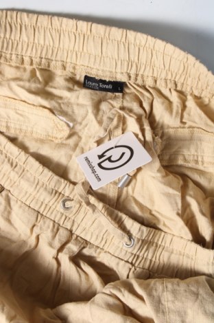 Pantaloni scurți de femei Laura Torelli, Mărime L, Culoare Bej, Preț 35,63 Lei