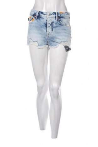 Γυναικείο κοντό παντελόνι Superdry, Μέγεθος S, Χρώμα Μπλέ, Τιμή 20,64 €