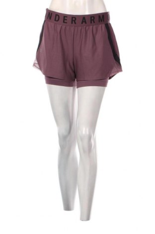 Γυναικείο κοντό παντελόνι Under Armour, Μέγεθος M, Χρώμα Βιολετί, Τιμή 21,83 €