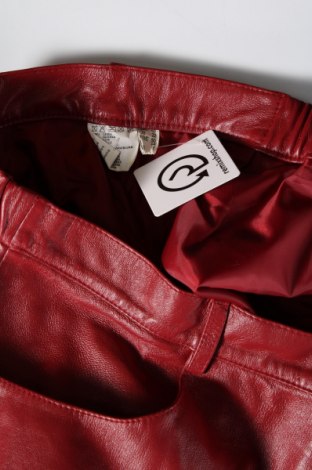Dámske kožené nohavice , Veľkosť XXL, Farba Červená, Cena  60,67 €