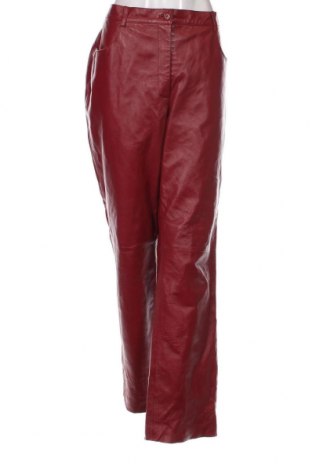Дамски кожен панталон, Размер XXL, Цвят Червен, Цена 107,00 лв.
