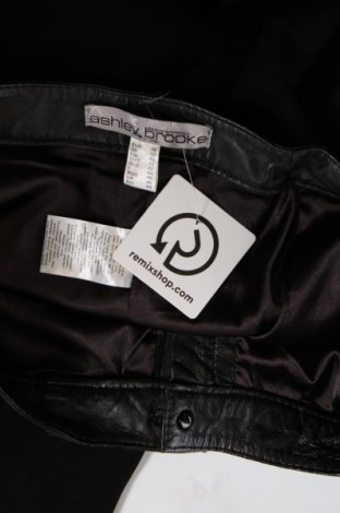 Дамски кожен панталон Ashley Brooke, Размер M, Цвят Черен, Цена 35,31 лв.