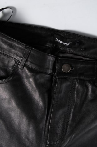 Γυναικείο παντελόνι δερμάτινο Deadwood, Μέγεθος S, Χρώμα Μαύρο, Τιμή 110,57 €