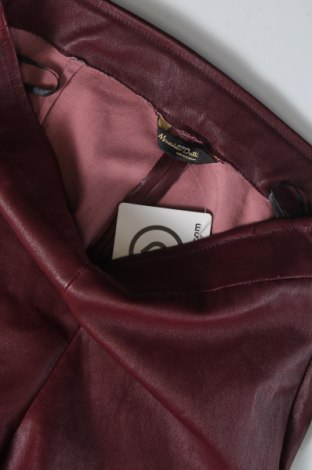 Damen Lederhose Massimo Dutti, Größe XS, Farbe Rot, Preis 165,48 €