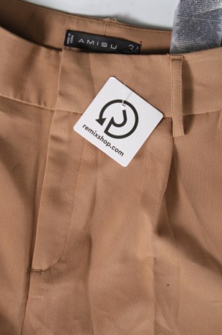 Дамски панталон Amisu, Размер XS, Цвят Кафяв, Цена 29,00 лв.