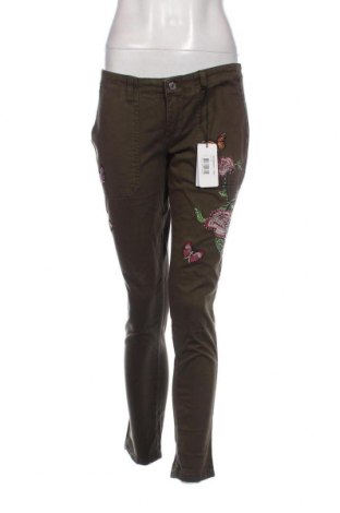 Дамски панталон Guess, Размер M, Цвят Зелен, Цена 77,40 лв.