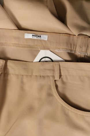 Γυναικείο παντελόνι Hucke, Μέγεθος L, Χρώμα  Μπέζ, Τιμή 11,95 €