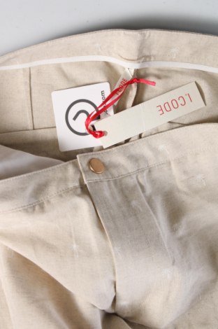 Pantaloni de femei I.Code, Mărime L, Culoare Ecru, Preț 305,92 Lei