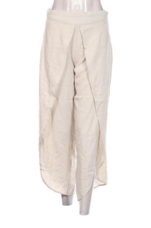 Pantaloni de femei Pull&Bear, Mărime S, Culoare Ecru, Preț 73,98 Lei