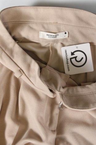 Pantaloni de femei Reserved, Mărime S, Culoare Bej, Preț 42,17 Lei