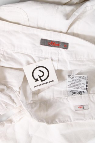 Дамски панталон S.Oliver, Размер M, Цвят Бял, Цена 14,35 лв.