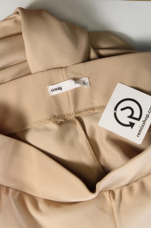 Dámské kalhoty  Sinsay, Velikost L, Barva Béžová, Cena  220,00 Kč