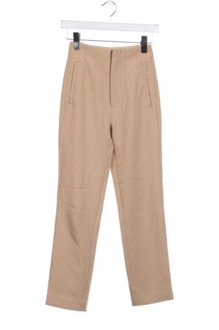 Pantaloni de femei Stradivarius, Mărime XXS, Culoare Bej, Preț 95,39 Lei