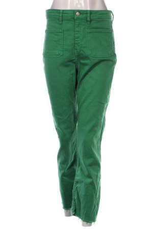 Pantaloni de femei Zara, Mărime M, Culoare Verde, Preț 68,88 Lei