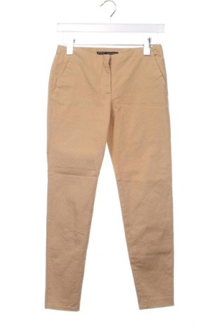 Дамски панталон Zara, Размер XS, Цвят Бежов, Цена 14,58 лв.
