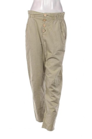 Дамски панталон Zara, Размер S, Цвят Зелен, Цена 14,78 лв.