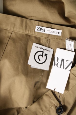 Дамски панталон Zara, Размер M, Цвят Зелен, Цена 43,79 лв.