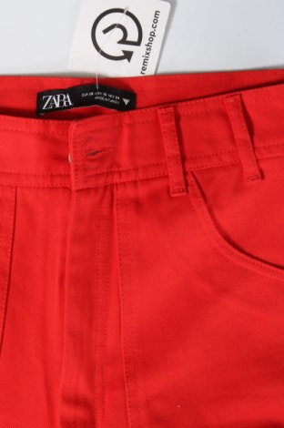 Дамски панталон Zara, Размер XS, Цвят Червен, Цена 15,60 лв.