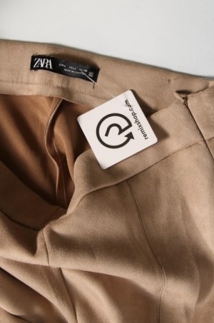 Damenhose Zara, Größe L, Farbe Beige, Preis 27,52 €