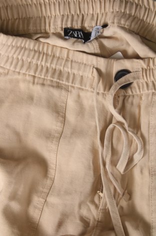Pantaloni de femei Zara, Mărime XS, Culoare Bej, Preț 75,08 Lei