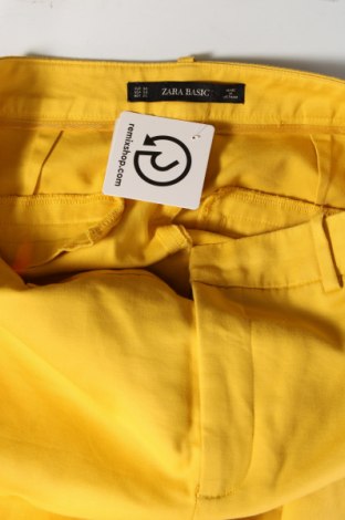 Дамски панталон Zara, Размер S, Цвят Жълт, Цена 16,18 лв.