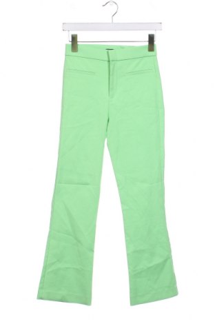 Pantaloni de femei Zara, Mărime XS, Culoare Verde, Preț 23,98 Lei