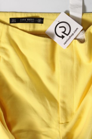 Дамски панталон Zara, Размер M, Цвят Жълт, Цена 14,78 лв.