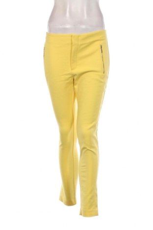 Дамски панталон Zara, Размер M, Цвят Жълт, Цена 15,60 лв.